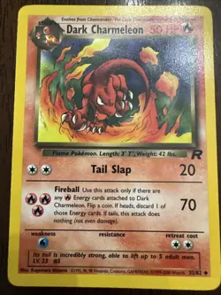 Dark Charmeleon Pokemon Card Team Rocket 32/82 Great Condition Vintage - Image 1