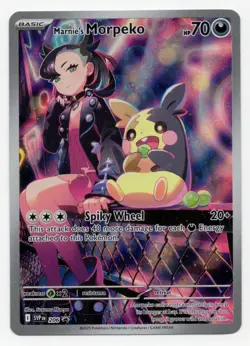 2025 Pokemon Marnie’s Morpeko 206 Scarlet & Violet Promo Holo NM - Image 1