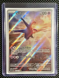 Pokemon Latios Sv08 Surging Sparks 203/191 Holo Illustration Rare 120HP Card - Image 2