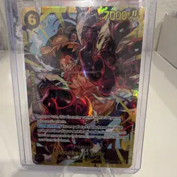 Monkey D. Luffy OP10-114 7000 Power Holo Bandai One Piece Card Game Character - Image 1