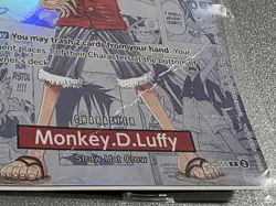 One Piece Card Game MONKEY D. LUFFY College Basketball Promo SEALED - Crease - Image 4
