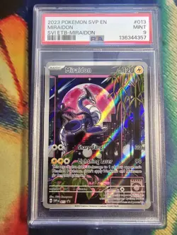 Pokemon TCG Miraidon SVP 013 Black Star Promo Scarlet & Violet Base Set PSA 9 - Image 1