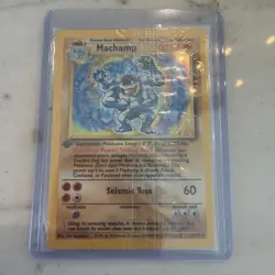 Pokemon TCG Machamp 1st Edition Holo 8/102 Rare Factory Sealed Holographic - Image 1