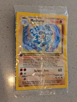 Pokemon TCG Machamp 1st Edition Holo 8/102 Rare Factory Sealed Holographic - Image 1