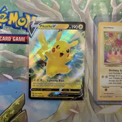 Birthday Pikachu 24 Holo Black Star Celebrations Promo Pokemon Card NM - Mint - Image 2