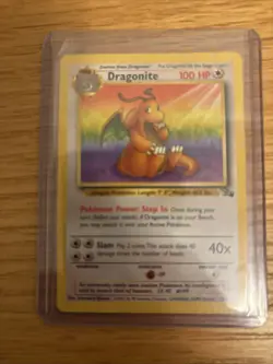 1999 Pokemon TCG Dragonite Non-Holo Rare Card 19/62 Fossil - Image 1