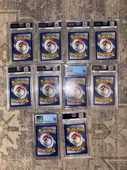 PSA 1st Edition Base Shadowless Pokemon Cards 4th Lot of 10 - Image 2