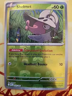 Shelmet Master Ball Pattern 008/086 SV11W White Flare Holo Card - Image 1