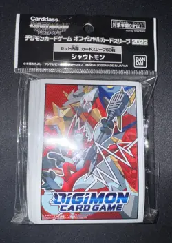Carddass Digimon 2022 Shoutmon/MegaShoutmon Protector Card Sleeves (60ct) - Image 1
