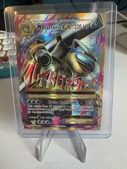 Pokemon M Blastoise EX 102/108 XY Evolutions Ultra Rare Full Art Mega Holo 220 . - Image 1