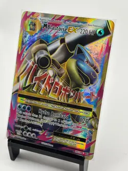 Pokemon M Blastoise EX 102/108 XY Evolutions Ultra Rare Full Art Mega Holo NM - Image 3