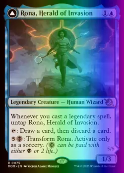 MTG Rona, Herald of Invasion (75/548) March of the Machine LP FOIL - Image 1