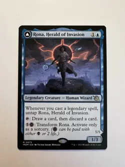 Rona, Herald of Invasion / Rona, Tolarian Obliterator - March of the Machine- NM - Image 1