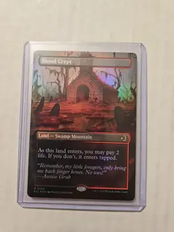 Blood Crypt (Borderless/Foil) - Lorwyn Eclipsed - NM - Rare - Land - Image 1