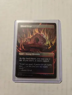 Blood Crypt (Borderless/Foil) - Lorwyn Eclipsed - NM - Rare - Land - Image 2