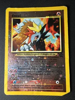 Entei 34/53 Wotc Promo Reverse Holo Vintage Pokemon Card Hp - Image 1