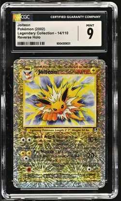 2002 Pokemon Legendary Collection Jolteon #14/110 CGC 9 - Image 1