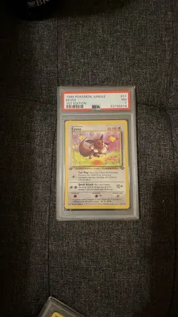 1999 POKEMON JUNGLE 1ST ED #51 EEVEE PSA 7 - Image 1