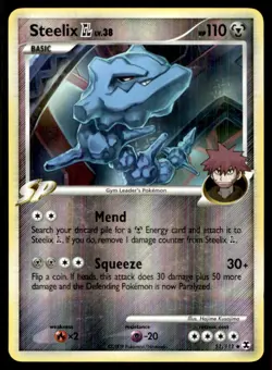 2009 Platinum - Rising Rivals Reverse Holo Steelix #51 - Image 1