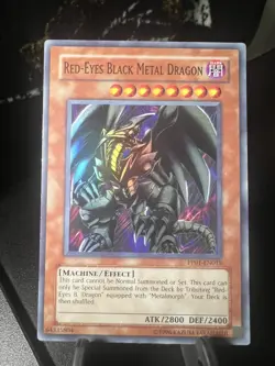 YUGIOH RED-EYES BLACK METAL DRAGON PP01-EN015 SUPER (NM) - Image 1