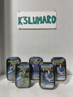 Pokemon Sword & Shield Shining Fates Mini Tins x5 Sealed - Image 1