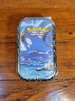 Pokemon TCG 2021 Shining Fates Kyogre Art Mini Tin Factory Sealed 2 Boosters 21 - Image 1
