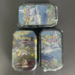 ONE Factory Sealed Pokemon Shining Fates Mini Tin With Random Art 2 Packs + Coin - Image 1
