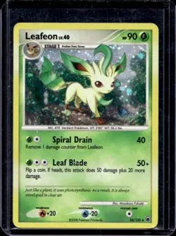 2008 Pokemon Diamond & Pearl Majestic Dawn Leafeon #24/100 - Image 1
