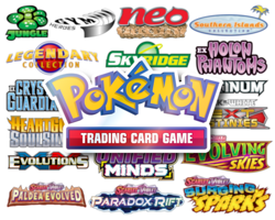 Pokemon TCG Binder Set Holographic Sticker Labels - Regular Size Decals - Image 1