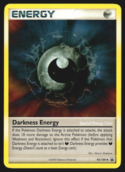 Darkness Energy 93/100 Diamond & Pearl Majestic Dawn Pokemon Card MP - Image 1