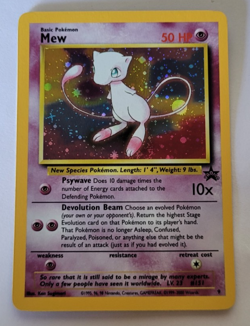 Pokemon Card Mew Holographic Black Star Promo #9 Card WOTC 1999-2000 NM - Image 1