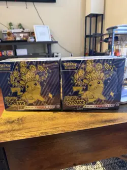 Pokemon TCG Scarlet & Violet Surging Sparks Sealed Elite Trainer Box ETBs (2) - Image 1