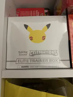 Pokemon TCG Celebrations ETB Elite Trainer Box Factory Sealed 25th Anniversary 820650809439 - Image 1