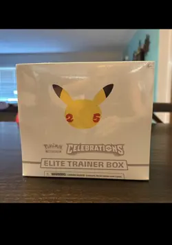 Pokemon Celebrations Elite Trainer Box 25th Anniversary ETB New Sealed TCG - Image 1