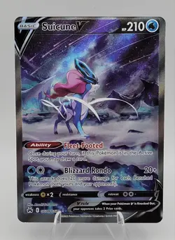 Pokemon TCG Suicune v Crown Zenith: Galarian Gallery Ultra Rare Card GG38/GG70 - Image 1