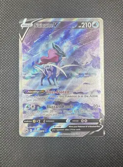 Pokemon TCG Suicune v Crown Zenith: Galarian Gallery Ultra Rare Card GG38/GG70 - Image 1