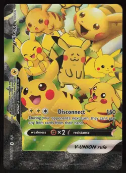 Pikachu V-Union - Holo SWSH141 Promo SWSH: Sword & Shield Promo Cards LP-NM - Image 1