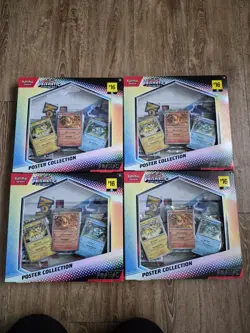 Pokemon TCG Prismatic Evolutions Poster Collection Foil Promo Cards with Poster - Image 1