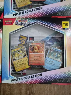 Pokemon TCG Prismatic Evolutions Poster Collection Foil Promo Cards with Poster - Image 3
