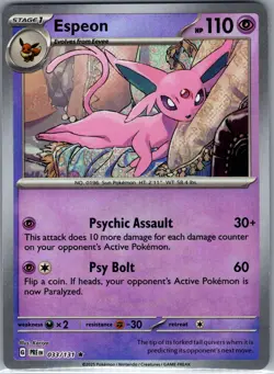Espeon (Poke Ball) 033/131 SV: Prismatic Evolutions - Pokemon Card - NM - Image 1