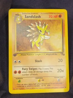 Pokemon Vintage 1999 Fossil+Base Set 2 Rare Cards Lot Non Holo NM/LP + a 1st ED - Image 1
