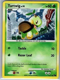 Turtwig 17/17 Holo POP Series 6 - Pokemon Card - NM - Image 1