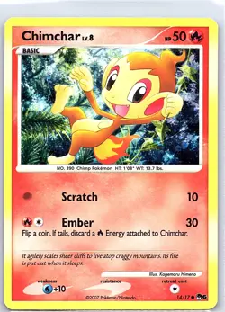 Chimchar 014/017 Holo POP Series 6 - Pokemon Card - NM - Image 1