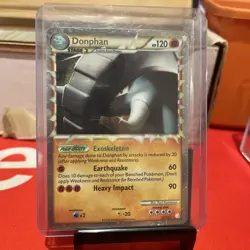Donphan (Prime) 107/123 Heartgold & Soulsilver Holo Pokemon card played - Image 1
