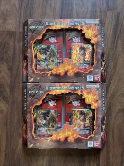 Bandai One Piece Card Game Illustration Box Vol. 5 New Factory Sealed Lot Of 2 - Image 1