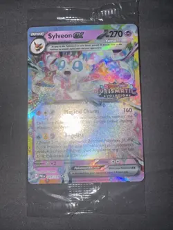 Pokemon TCG Sylveon ex - 041/131 (Prismatic Evolutions Stamp) Promo Card SEALED - Image 1