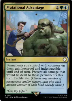 MTG Mutational Advantage (111) | NM | Universes Beyond: Fallout {PIP} - Image 1