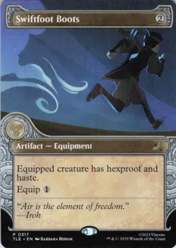 MTG Swiftfoot Boots (Showcase) (317) | NM | Avatar: The Last Airbender {TLE} - Image 1