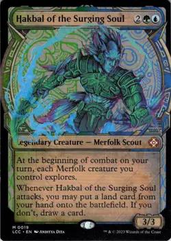 MTG Hakbal of the Surging Soul (Showcase) (19) | NM | Lost Caverns Ixalan {LCC} - Image 1