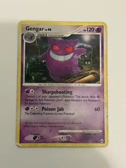 Pokemon TCG Gengar Lv. 46 17/99 Platinum Arceus Regular Rare Vintage 2009 - Image 1